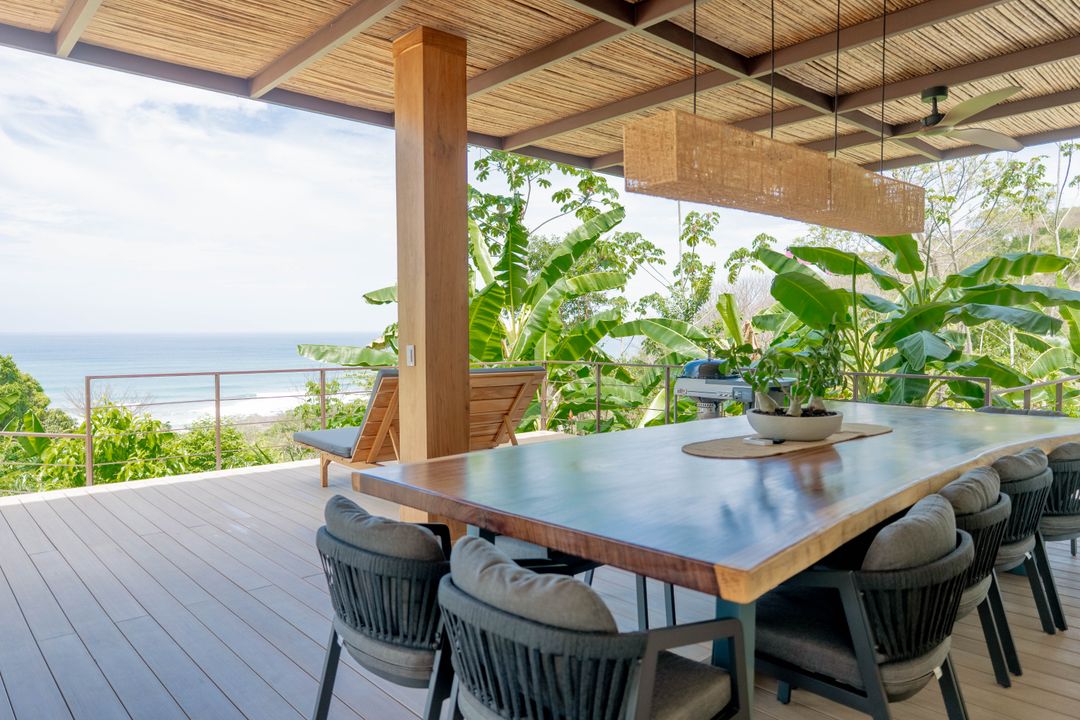 Elegant dining room in a curated Costa Rica villa